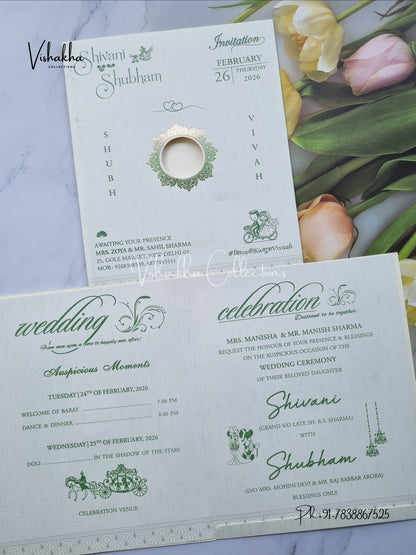Hindu Muslim Christian Sikh invitation Cards ATS-9265