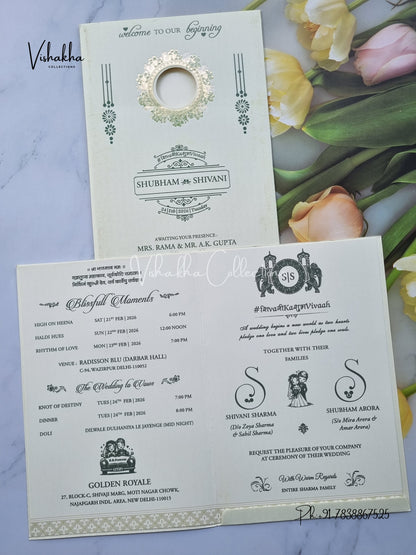 Hindu Muslim Christian Sikh invitation Cards ATS-9271