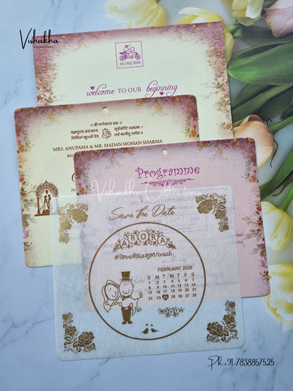 Hindu Muslim Christian Sikh invitation Cards ATS-9285