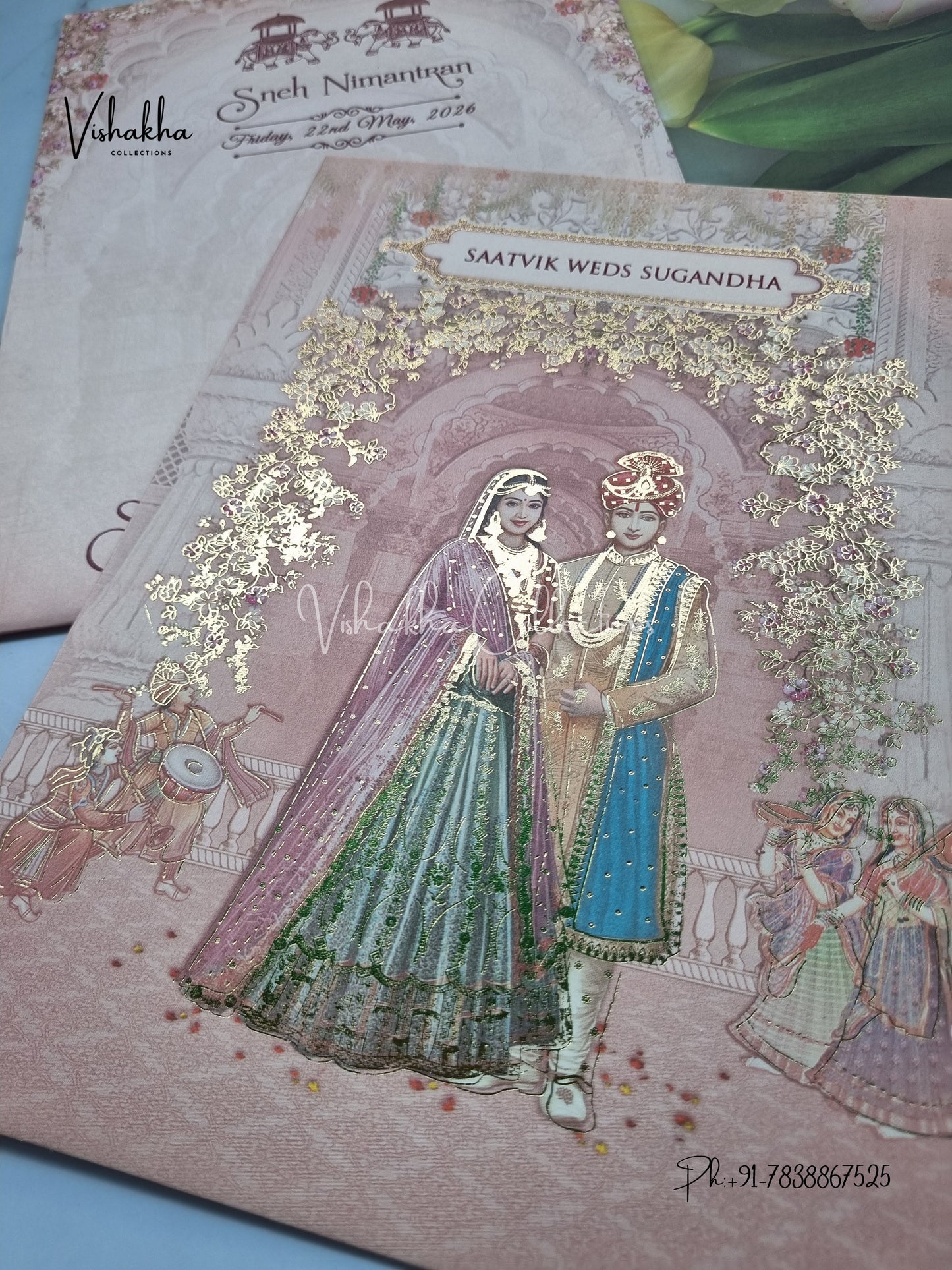 Dulah Dulhan Hindu Sikh invitation Cards CR-5009