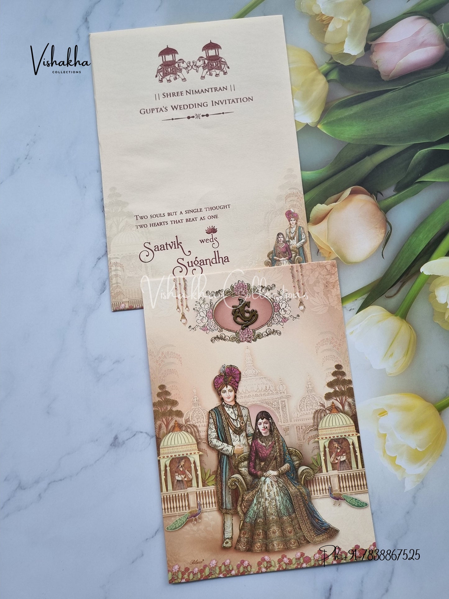 Dulah Dulhan Hindu Sikh invitation Cards CR-7003
