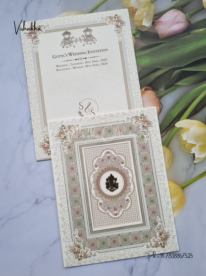 Hindu Muslim Christian Sikh invitation Cards CR-7029