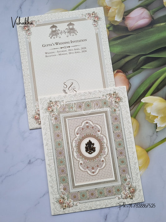 Hindu Muslim Christian Sikh invitation Cards CR-7029