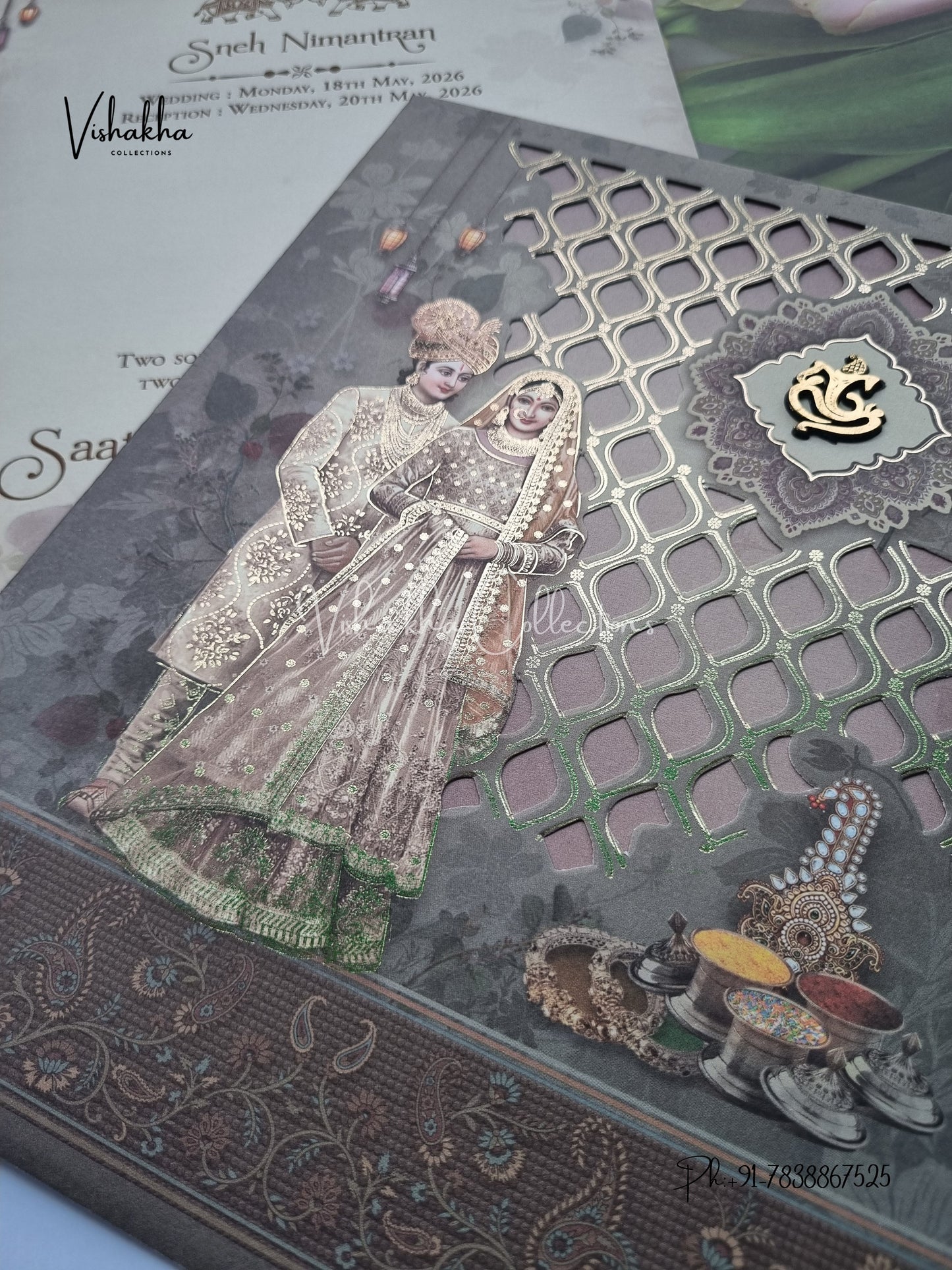 Dulah Dulhan Hindu Sikh invitation Cards CR-7034