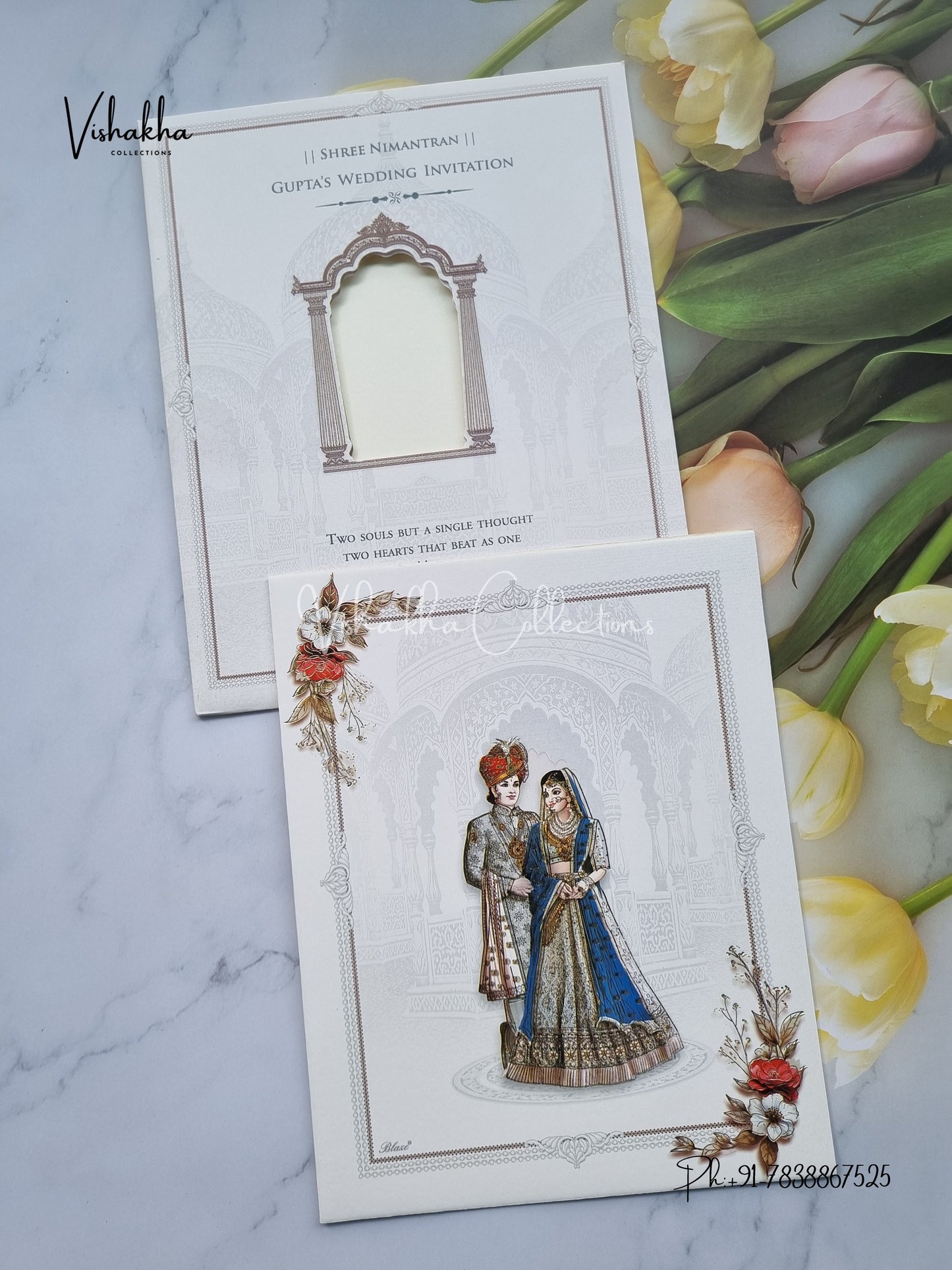 Dulah Dulhan Hindu Sikh invitation Cards CR-7042