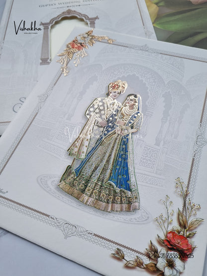 Dulah Dulhan Hindu Sikh invitation Cards CR-7042