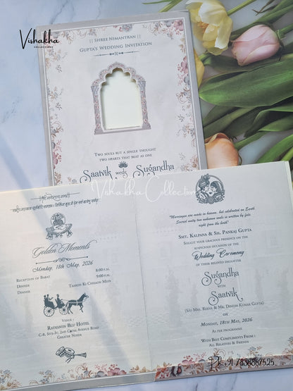 Dulah Dulhan Hindu Sikh invitation Cards CR-7044