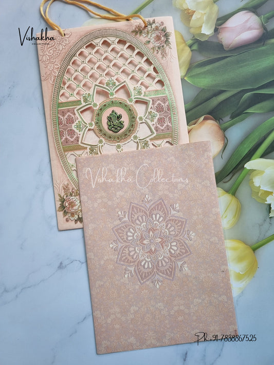 Ganesh Ji Hindu Sikh Carry Bag invitation Cards CR-8018