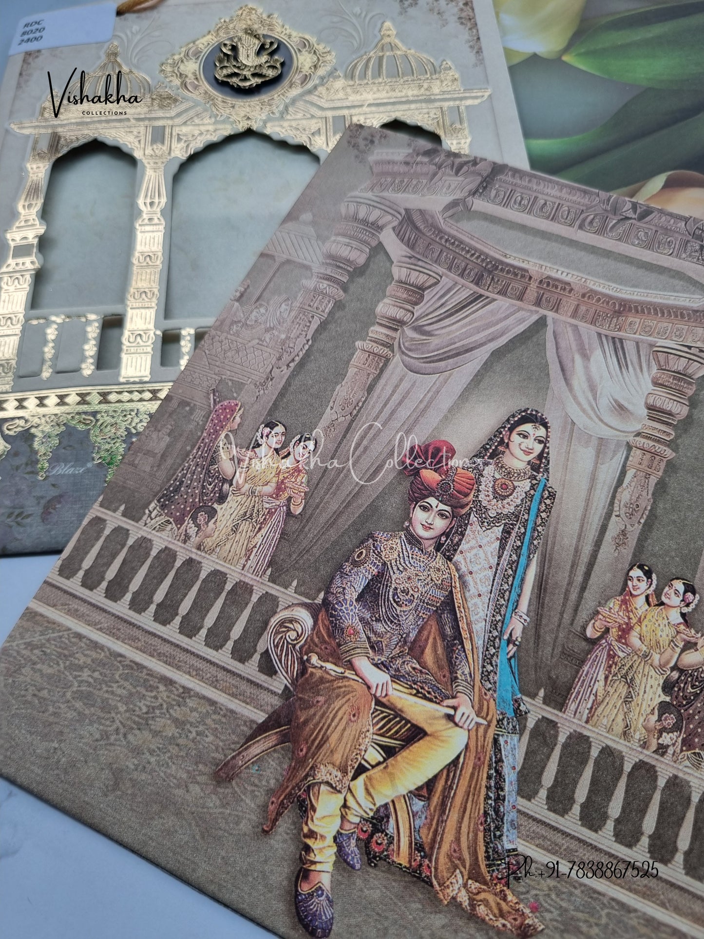 Dulah Dulhan Hindu Sikh Carry Bag invitation Cards CR-8020