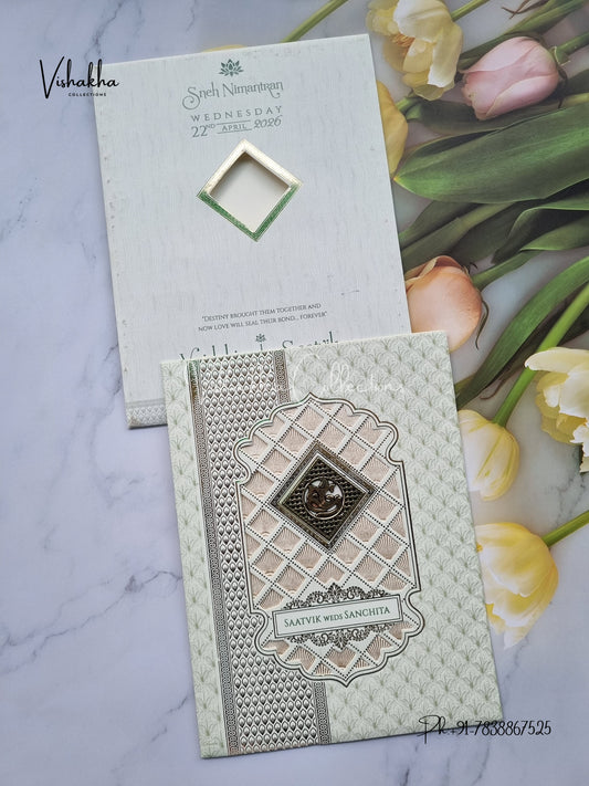 Hindu Muslim Christian Sikh invitation Cards CR-8061