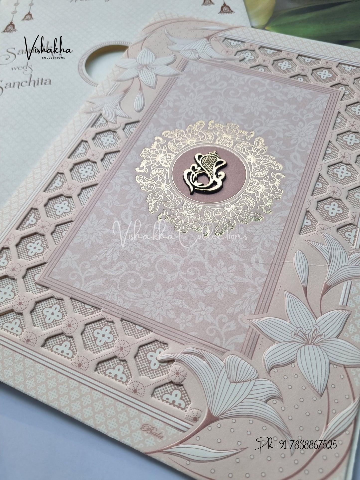 Ganesh Ji Hindu Sikh invitation Cards CR-8063