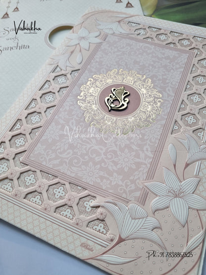 Ganesh Ji Hindu Sikh invitation Cards CR-8063