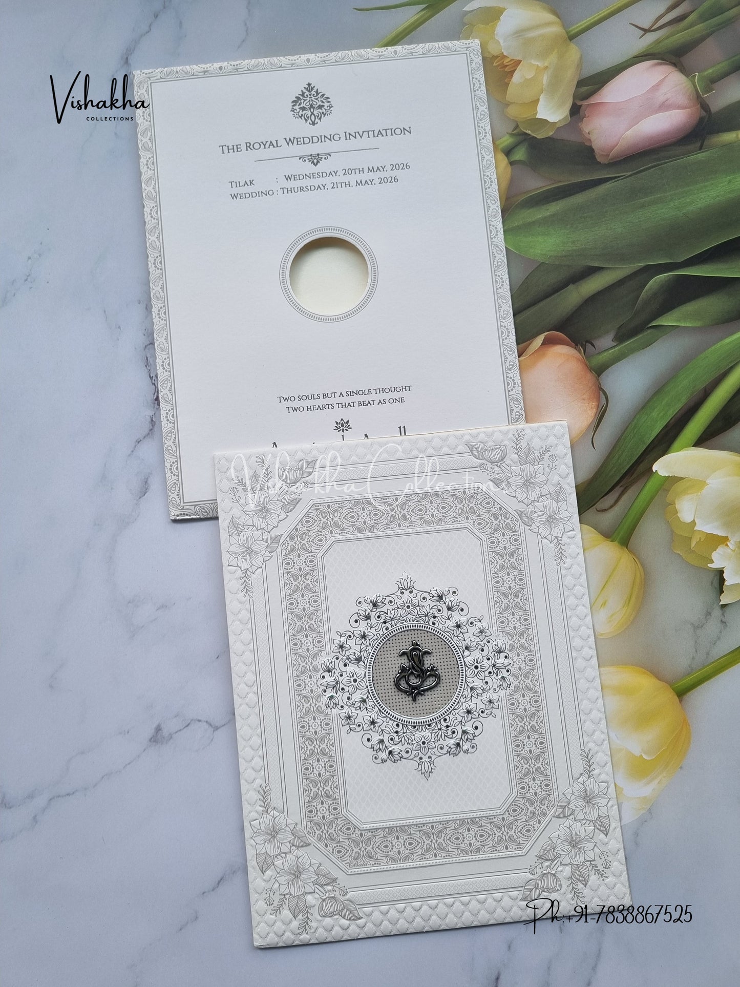 Hindu Muslim Christian Sikh invitation Cards CR-8067G