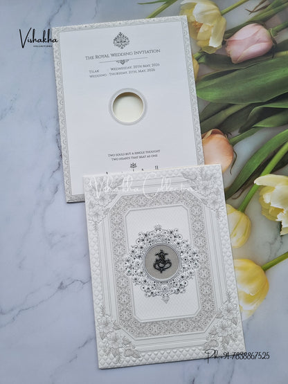 Hindu Muslim Christian Sikh invitation Cards CR-8067G