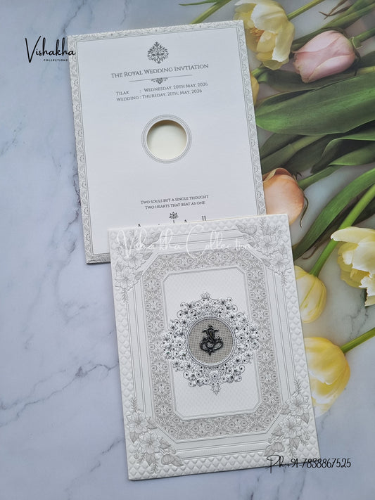 Hindu Muslim Christian Sikh invitation Cards CR-8067G