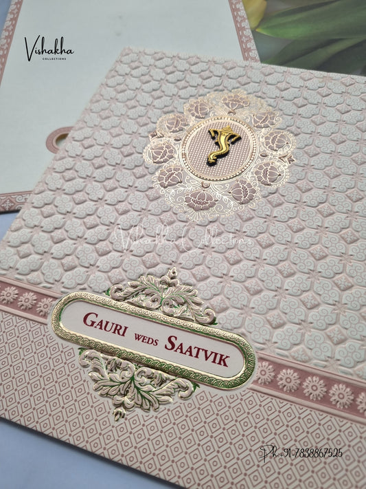 Hindu Muslim Christian Sikh invitation Cards CR-8068P