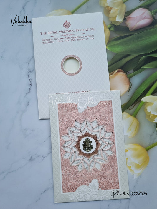 Hindu Muslim Christian Sikh invitation Cards CR-8075P