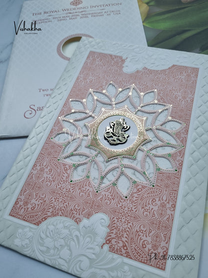 Hindu Muslim Christian Sikh invitation Cards CR-8075P