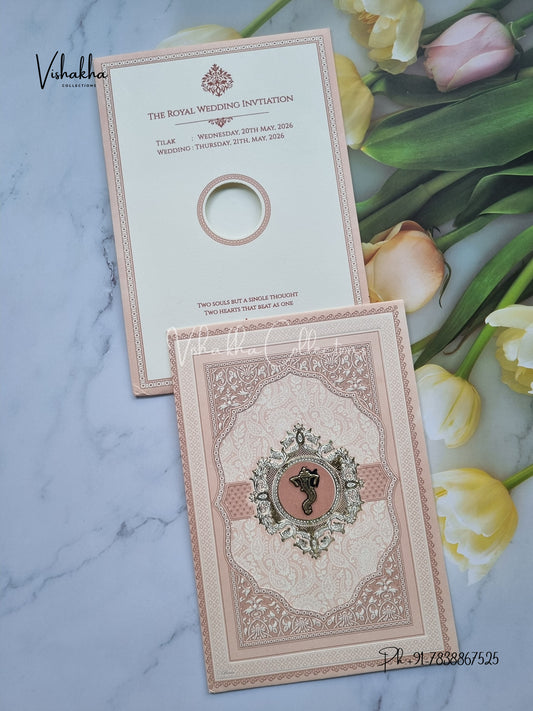 Hindu Muslim Christian Sikh invitation Cards CR-8076P