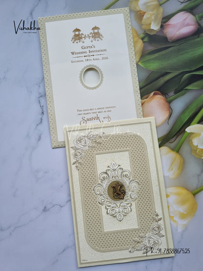 Hindu Muslim Christian Sikh invitation Cards CR-8077G