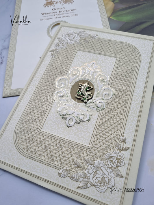 Hindu Muslim Christian Sikh invitation Cards CR-8077G