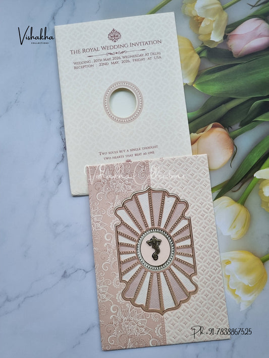 Hindu Muslim Christian Sikh invitation Cards CR-8078P