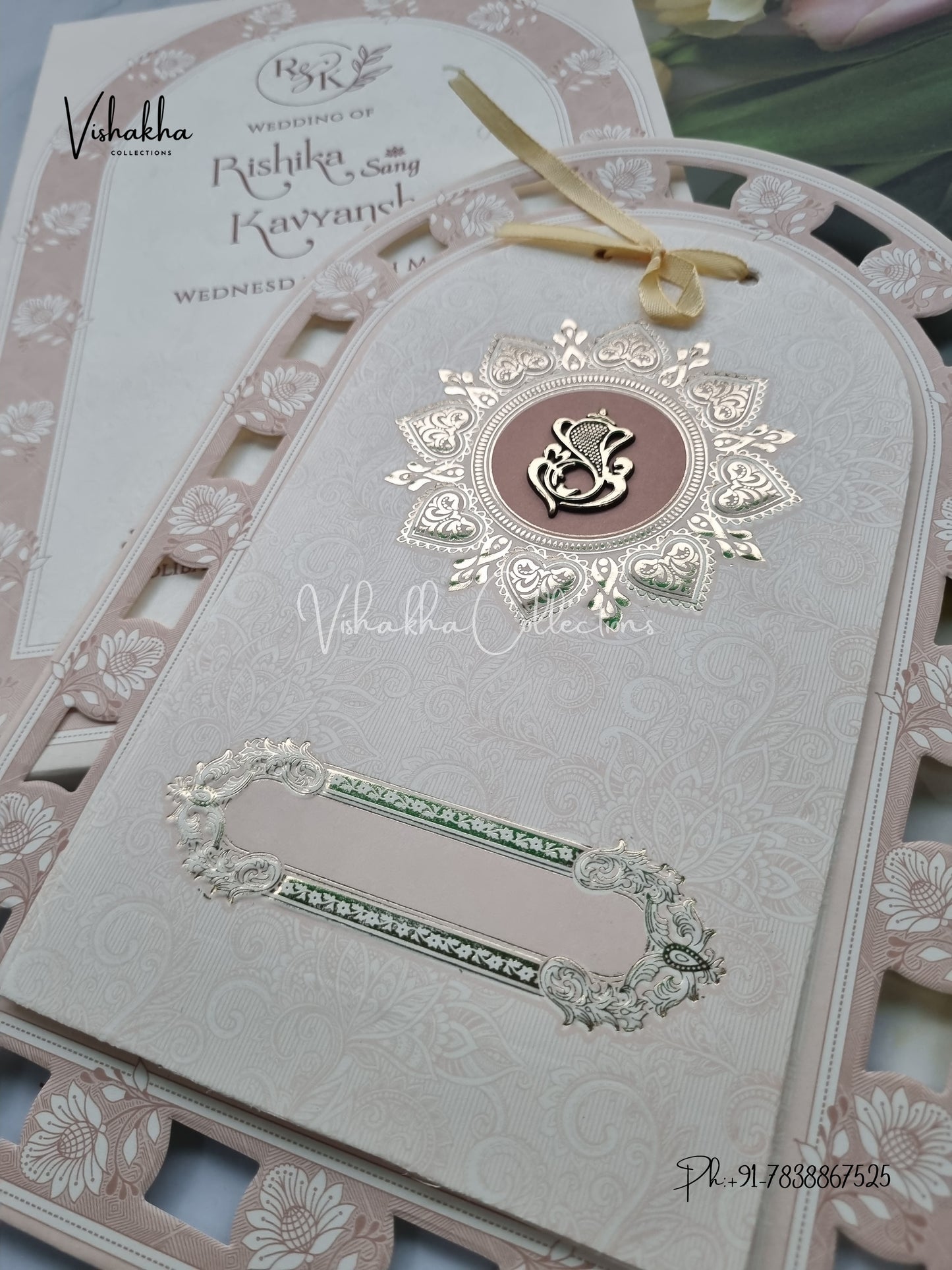 Semi Box Hindu Muslim Christian Sikh invitation Cards CR-8082