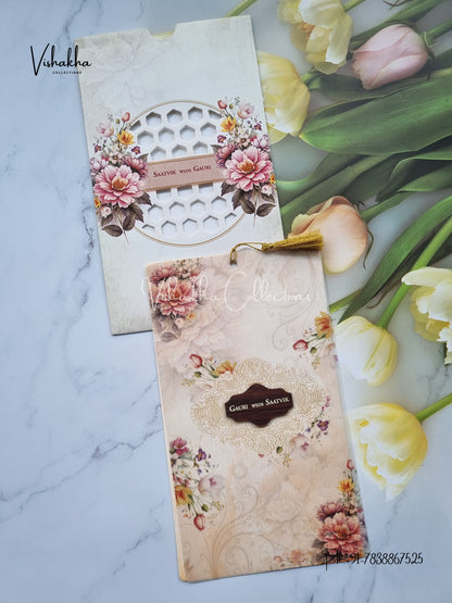 Flower Hindu Muslim Christian Sikh invitation Cards CR-UN001