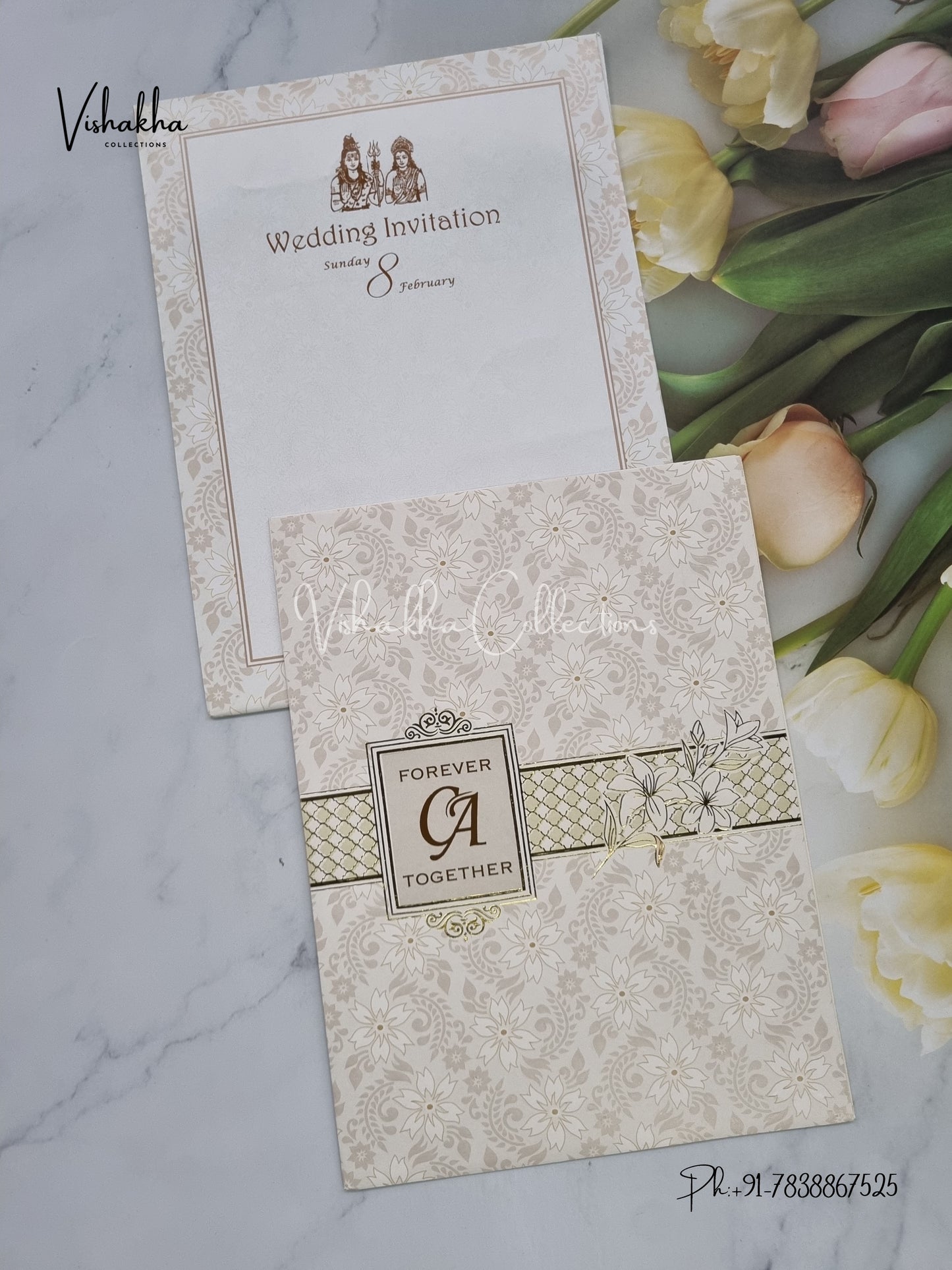 Hindu Muslim Christian Sikh invitation Cards EJ-5066