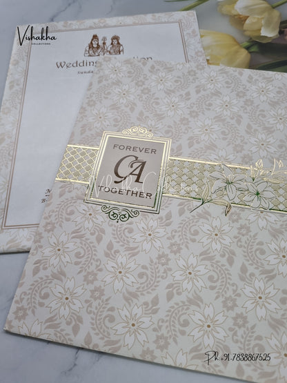 Hindu Muslim Christian Sikh invitation Cards EJ-5066