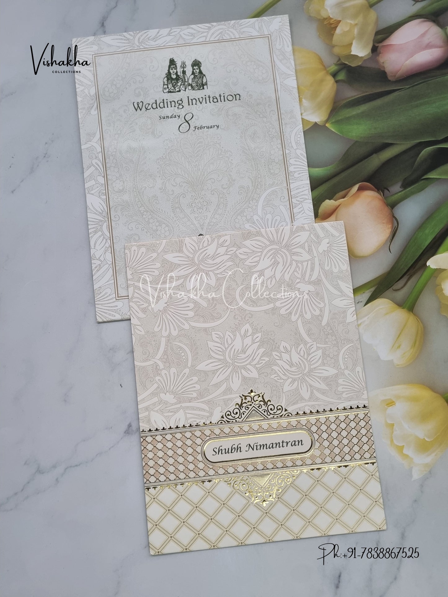 Hindu Muslim Christian Sikh invitation Cards EJ-5067