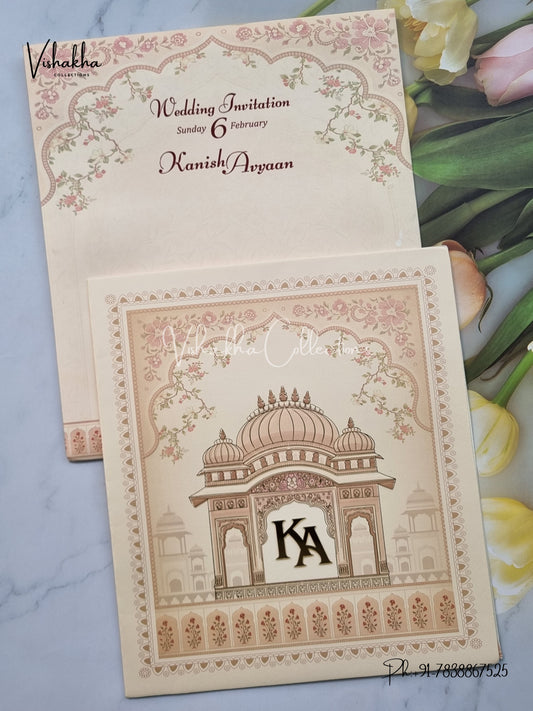 Hindu Muslim Christian Sikh invitation Cards EJ-5100
