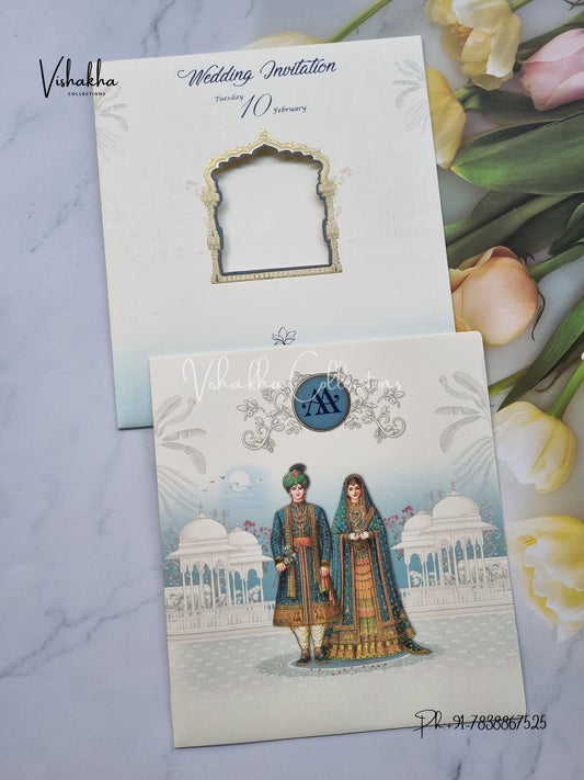 Dulah Dulhan Hindu Sikh invitation Cards EJ-5133