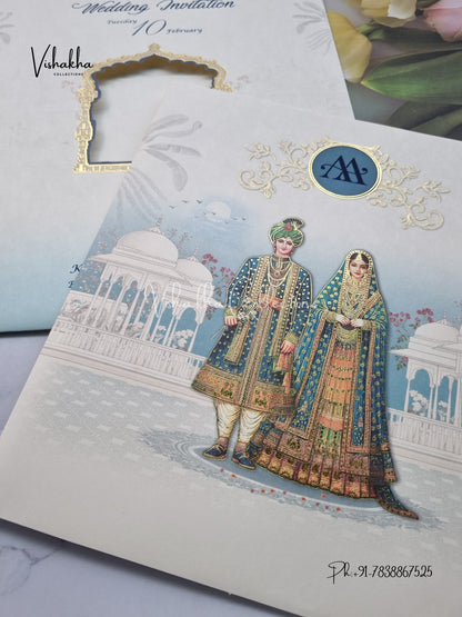 Dulah Dulhan Hindu Sikh invitation Cards EJ-5133
