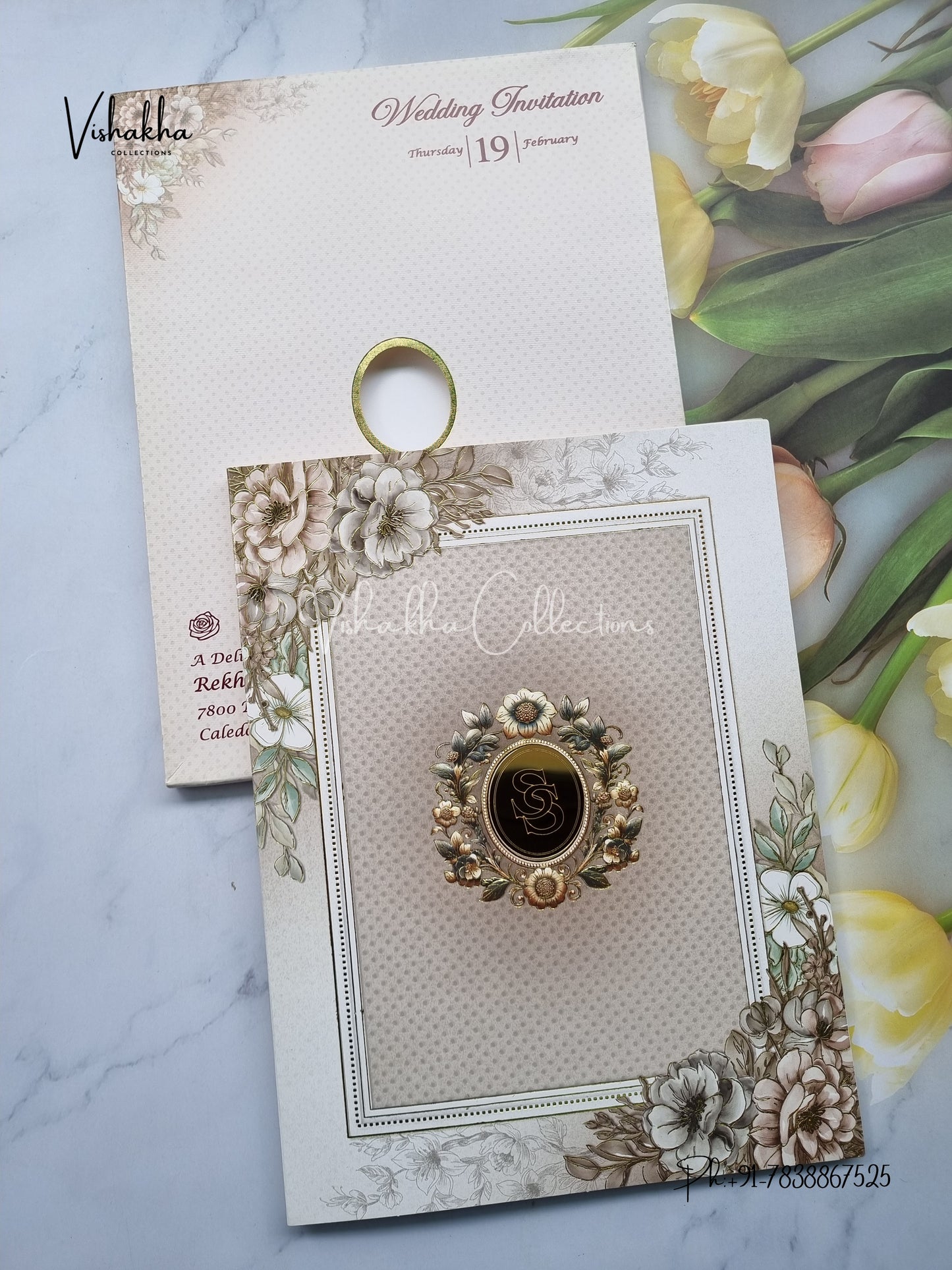 Hindu Muslim Christian Sikh invitation Cards EJ-5158