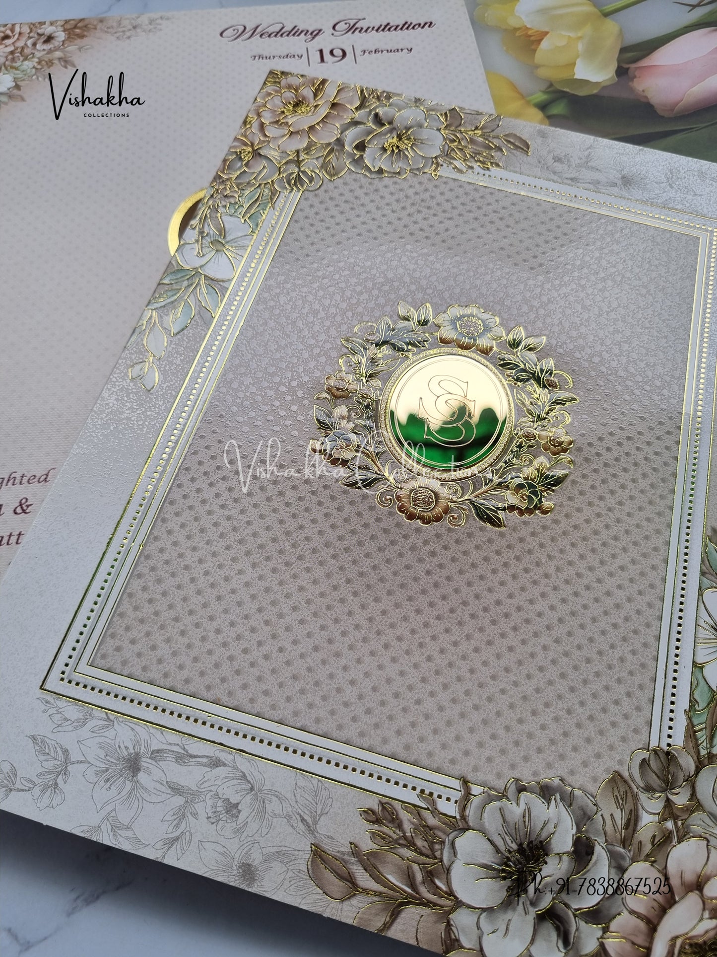 Hindu Muslim Christian Sikh invitation Cards EJ-5158