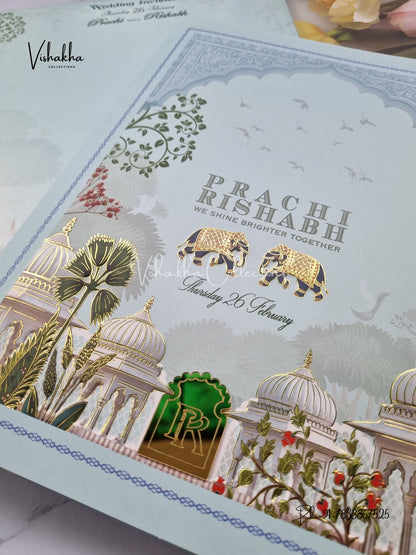 Hindu Sikh invitation Cards EJ-5163