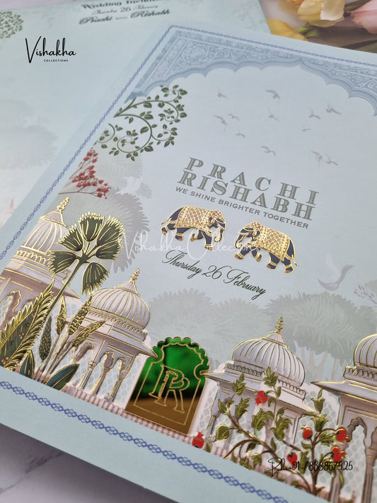 Hindu Sikh invitation Cards EJ-5163