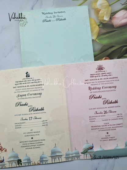 Hindu Sikh invitation Cards EJ-5163