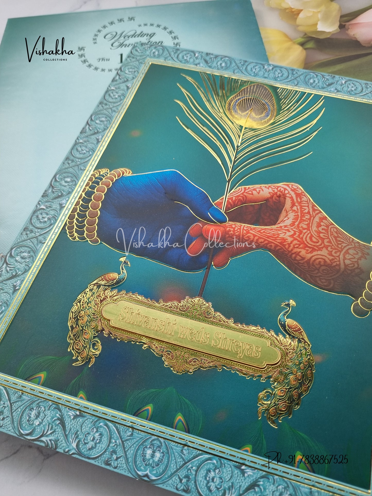 Hindu invitation Cards EJ-5164
