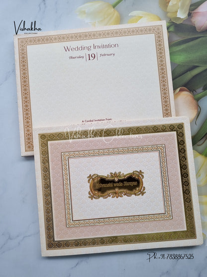 Hindu Muslim Christian Sikh invitation Cards EJ-5179