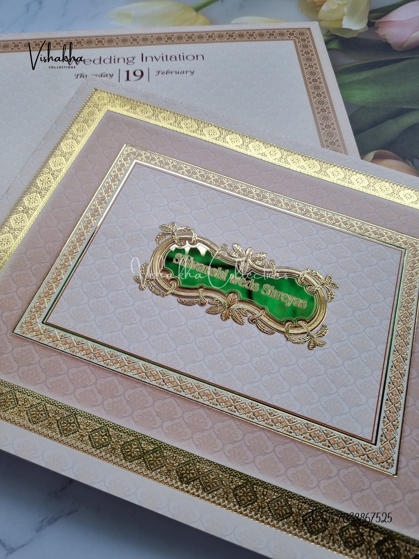 Hindu Muslim Christian Sikh invitation Cards EJ-5179