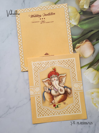 Ganesh Ji Hindu invitation Cards EJ-5216