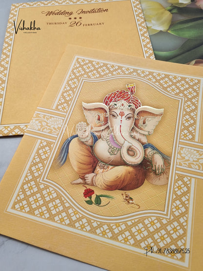 Ganesh Ji Hindu invitation Cards EJ-5216