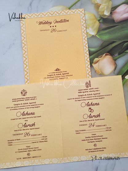 Ganesh Ji Hindu invitation Cards EJ-5216