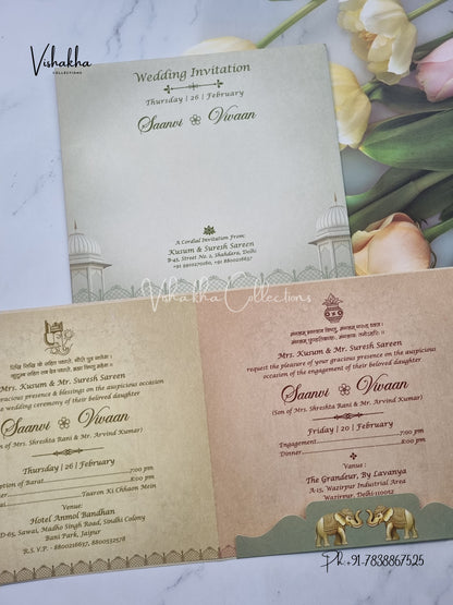 Ganesh Ji Hindu invitation Cards EJ-5220