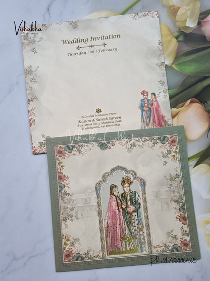Dulah Dulhan Hindu invitation Cards EJ-5221