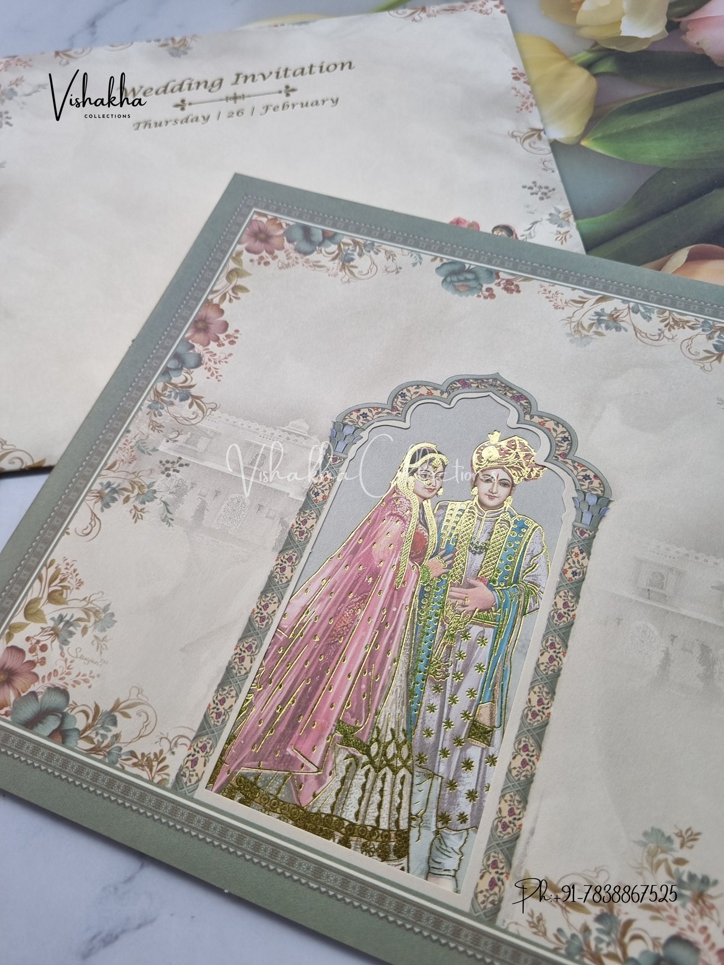 Dulah Dulhan Hindu invitation Cards EJ-5221