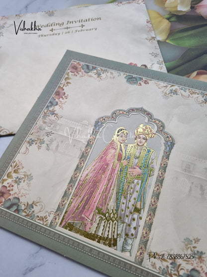 Dulah Dulhan Hindu invitation Cards EJ-5221