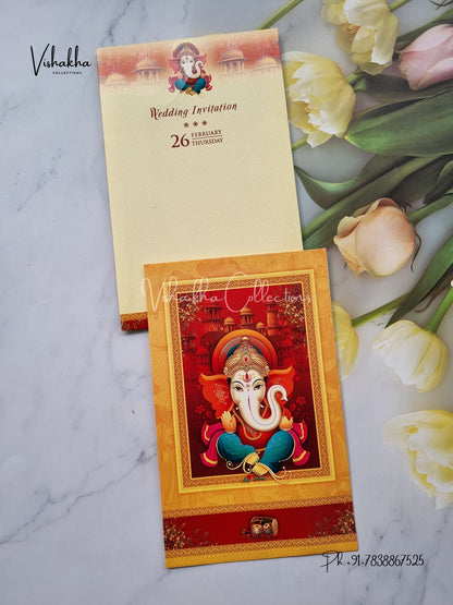 Ganesh Ji Hindu invitation Cards EJ-5248